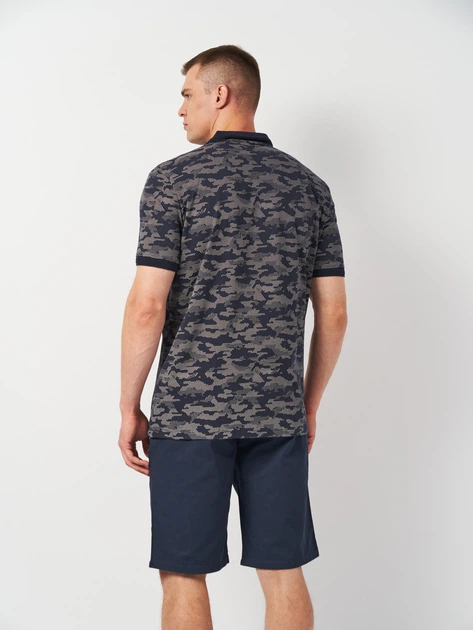 Поло чоловіче DeFacto N6381AZ 2XL Синє (8682446008103) - зображення 2