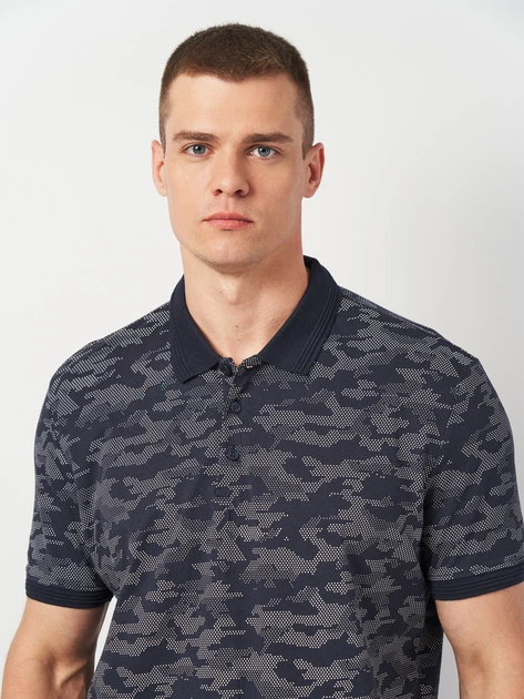 Поло чоловіче DeFacto N6381AZ 2XL Синє (8682446008103) - зображення 4