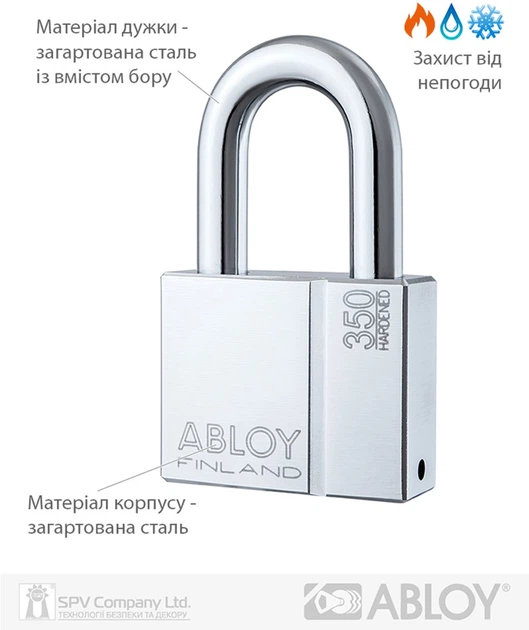 Замок навесной Abloy PL350 PROTEC2 TA77ZZ 2KEY PR2_T NR_shackle 50 мм 14 мм Box (ABL-PL350T 11800131) - Фото 4 Замок навесной Abloy PL350 PROTEC2 TA77ZZ 2KEY PR2_T NR_shackle 50 мм 14 мм Box (ABL-PL350T 11800131) - изображение 4