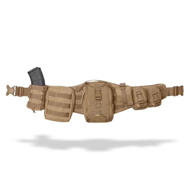 Комплект Modular Battle Ukrarmor Belt S\M 2-го класу захисту. Тактичний пояс із обважуванням. Койот S/M - зображення 1