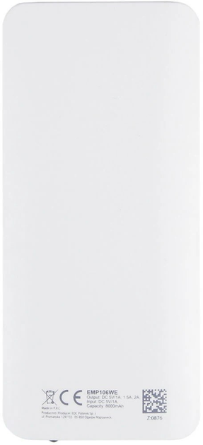 УМБ Esperanza 8000 mAh White/Grey (EMP106WE) - изображение 3