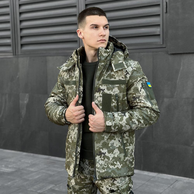 Мужская зимняя куртка Pobedov Winter Jacket Motive + Подарок шеврон размер S - изображение 2