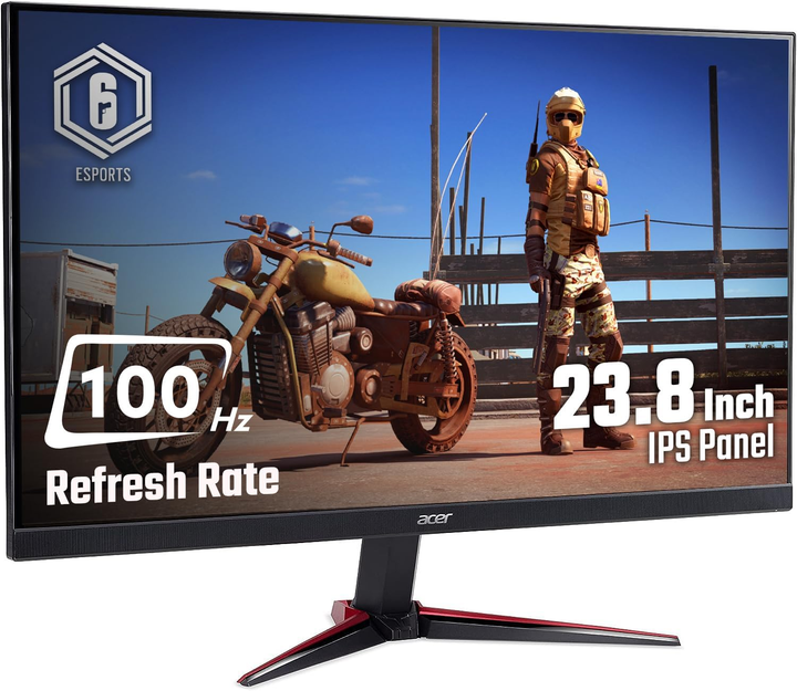 Монитор 24" Acer Nitro QG241YEbii (UM.QQ1CD.E01) FullHD IPS / 100Hz / 1 ms VRB / AMD FreeSync / Blue Light Shield / Flicker-Less - изображение 4