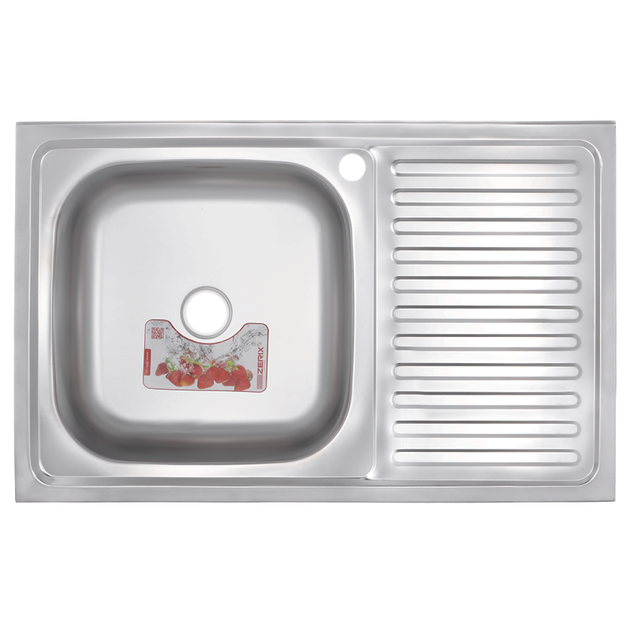 Мийка кухонна Zerix Z8050L-06-160MD (micro decor) (ZS0594) - Фото 1 Мийка кухонна Zerix Z8050L-06-160MD (micro decor) (ZS0594) - зображення 1