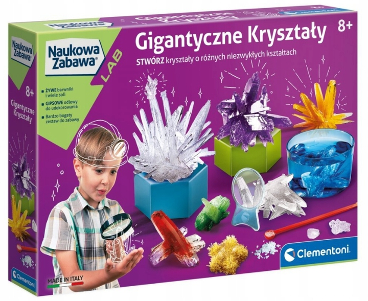 Zestaw naukowy Clementoni Gigantyczne kryształy (8005125501069) - obraz 1