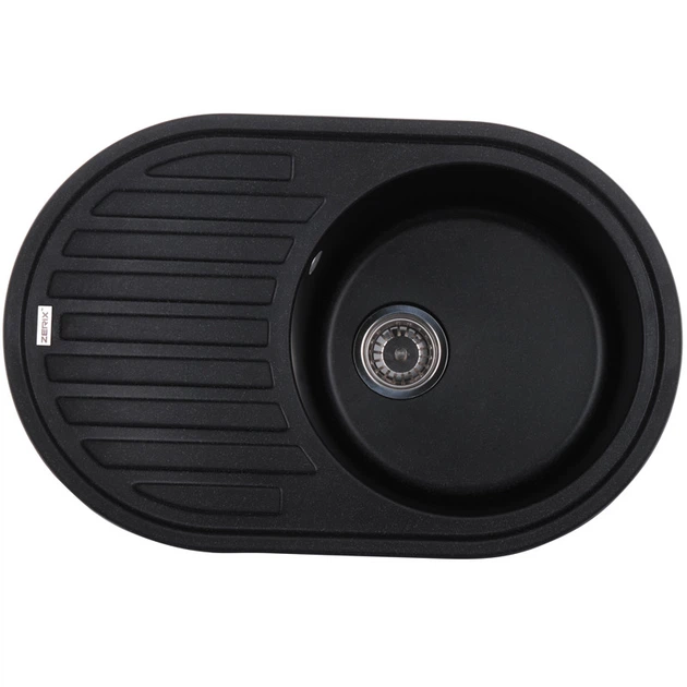 Мийка кухонна Zerix ZS-7750R-03 Чорна (ZX4556) - Фото 1 Мийка кухонна Zerix ZS-7750R-03 Чорна (ZX4556) - изображение 1
