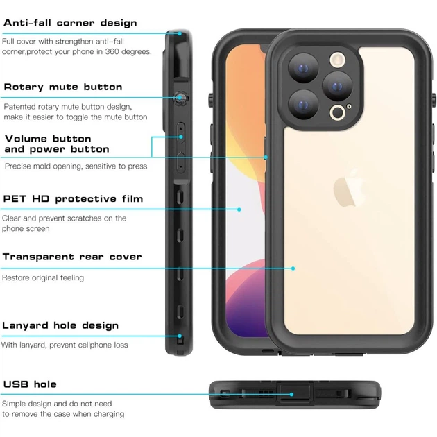 Захисний чохол Shellbox DOT чорний для iPhone 13 Pro - Фото 3 Захисний чохол Shellbox DOT чорний для iPhone 13 Pro - изображение 3