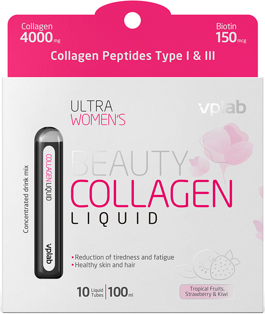 Suplement diety VPLab Collagen Ultra Women's Liquid 10x10 ml (5060255359891) - obraz 1