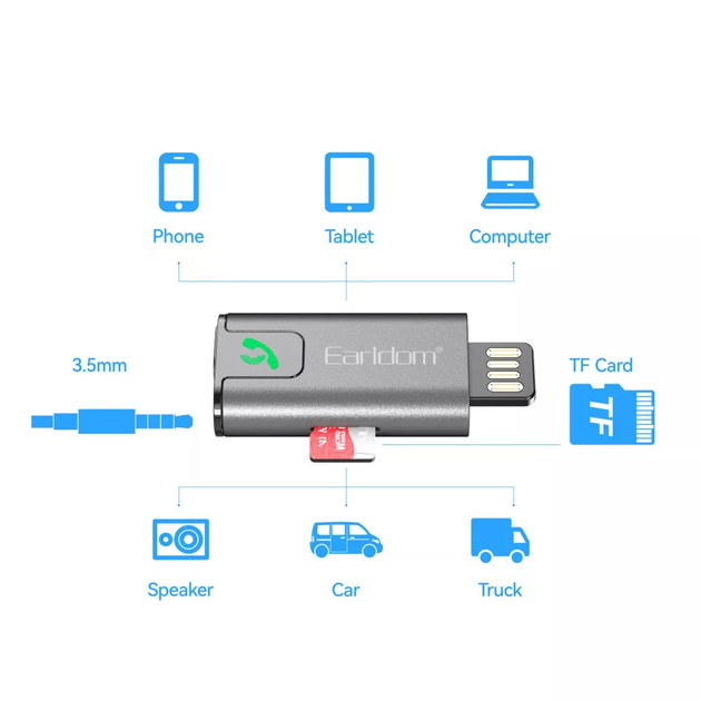 Аудиоприемник Bluetooth Audio Receiver Earldom ET-BR13 (008i) - изображение 5