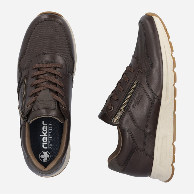 Buty sportowe męskie RIEKER B0701-25 41 (7.5UK) 27 cm Brązowe (4061811302147) - obraz 10