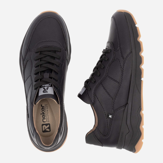 Buty sportowe męskie RIEKER U0904-00 40 (6.5UK) 26.4 cm Czarne (4061811409679) - obraz 10