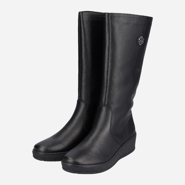 Жіночі зимові чоботи RIEKER Y4470-01 37 (4UK) 23.9 см Чорні (4061811012671) - зображення 3