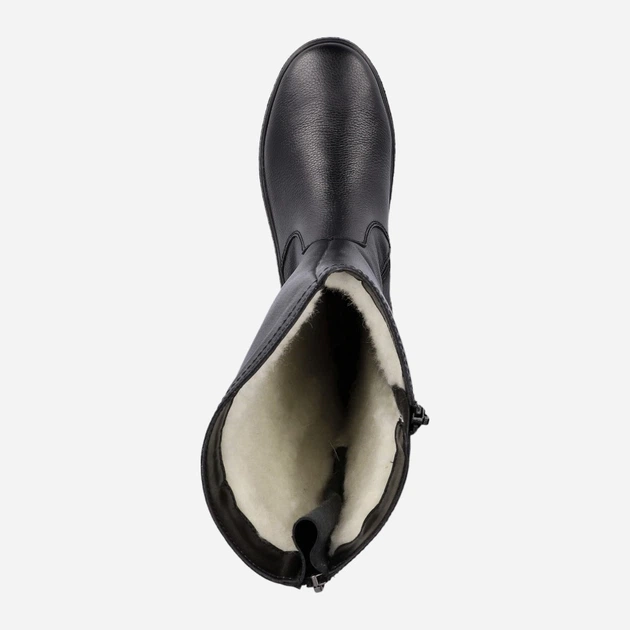 Zimowe kozaki damskie skórzane RIEKER Y4470-01 41 (7.5UK) 27 cm Czarne (4061811012718) - obraz 8