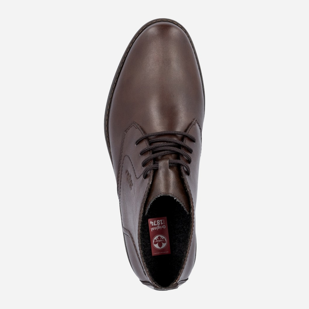 Buty derby męskie RIEKER 10302-25 45 (10.5UK) 30 cm Brązowe (4061811370863) - obraz 8