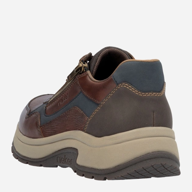 Sneakersy męskie RIEKER 11001-25 45 (10.5UK) 29.3 cm Brązowe (4061811416721) - obraz 7