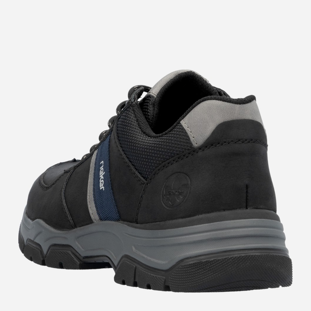 Buty sportowe męskie RIEKER 11211-01 46 (11UK) 30.3 cm Czarne (4061811441785) - obraz 7