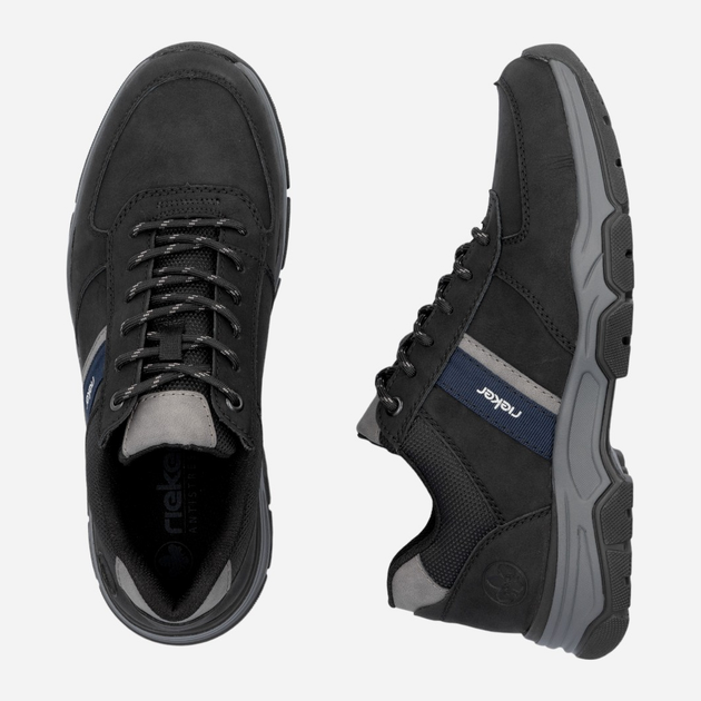 Buty sportowe męskie RIEKER 11211-01 45 (10.5UK) 30 cm Czarne (4061811441778) - obraz 10