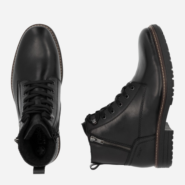 Чоловічі зимові черевики RIEKER 33104-00 45 (10.5UK) 30 см Чорні (4061811659166) - зображення 10