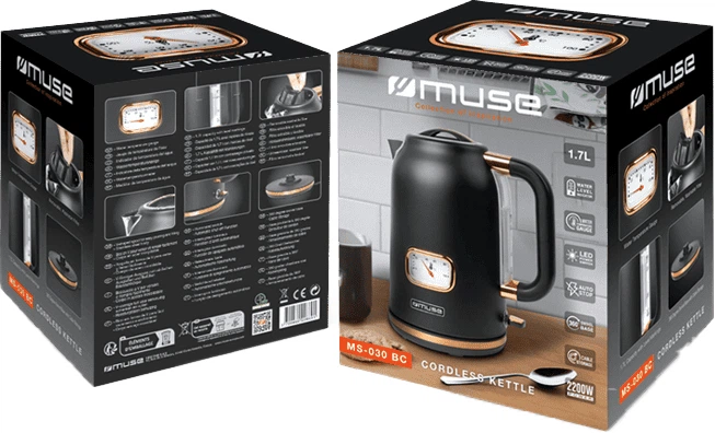 Електрочайник Muse MS-030 BC black - зображення 3