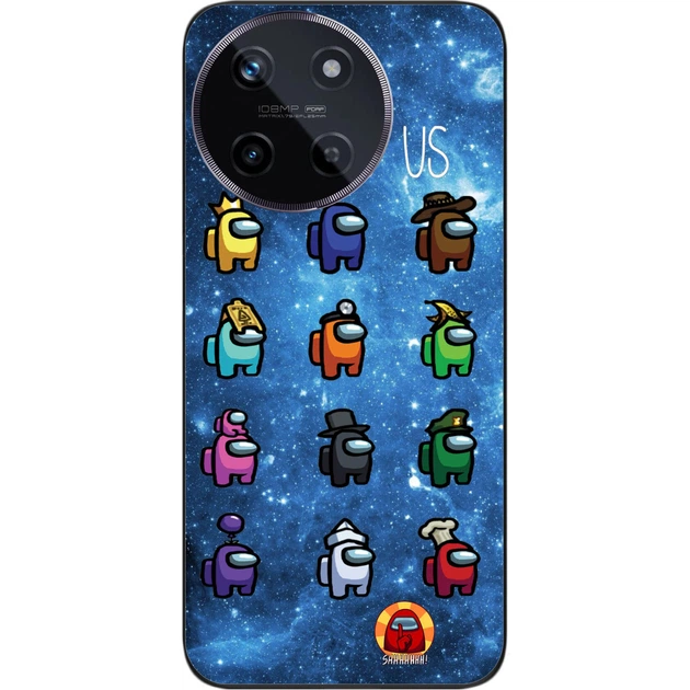 Силиконовый чехол SMTT для Realme 11 4G с картинкой Among Us Один из нас - Фото 1 Силиконовый чехол SMTT для Realme 11 4G с картинкой Among Us Один из нас - изображение 1