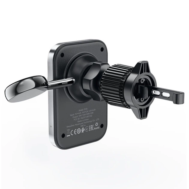 Автомобільний тримач Acefast D18 з бездротовою зарядкою MagSafe Qi 15W для телефона та Apple Watch Black (6974316282761) - зображення 2