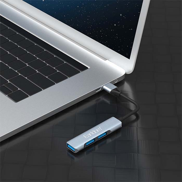 Адаптер, перехідник, кабель USB-хаб USB HUB — Earldom ET-HUB11 (048i) - зображення 2