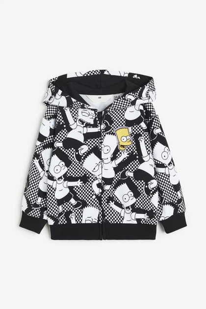 Толстовка H&M х10245 чорно-біла 98-104 - Фото 3 Толстовка H&M х10245 чорно-біла 98-104 - зображення 3