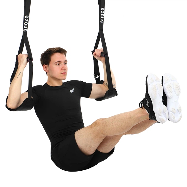 Петлі Береша 2шт 0,9кг 80см Полівінілхлорид Поліестер AB STRAPS HANDLE EZOUS чорний M-01 - зображення 7
