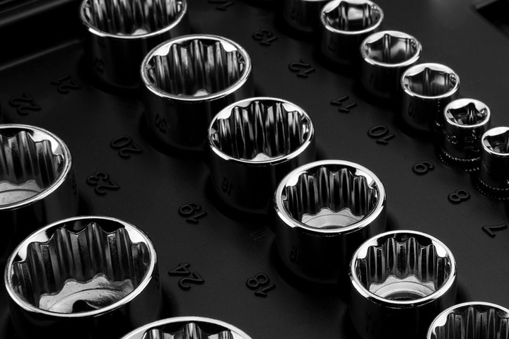 Набір інструментів Neo Tools 1/2", 1/4", CrV 86 шт (10-060) (5907558465976) - зображення 4