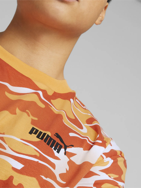 Koszulka męska z nadrukiem Puma Summer Splash Aop Tee 67709646 2XL Pomarańczowa (4065454655622) - obraz 4