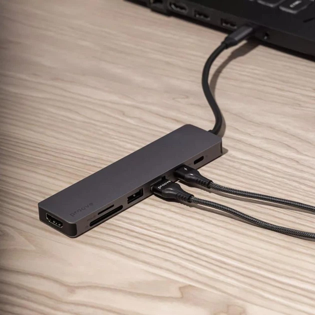 Hub Type-C Proove Iron Link 5 in 1 2 Type-C 2 USB 3.0 HDMI (6901119737679) - obraz 6