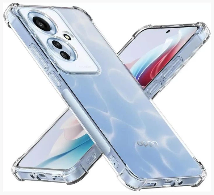 Чехол WXD на OPPO Reno 11F (5G) / чехол для смартфона с усиленными углами / (прозрачный) - Фото 1 Чехол WXD на OPPO Reno 11F (5G) / чехол для смартфона с усиленными углами / (прозрачный) - изображение 1