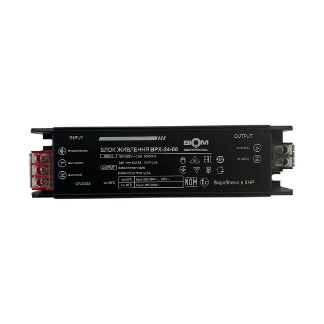 Блок питания BIOM Professional DC24 60W BPX-24-60 2.5А - изображение 2