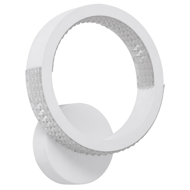 Светильник светодиодный настенный, LED бра LUMINARIA AKRILIKA ROUND 17W 1R ON/OFF WHITE/CLEAR 220V IP20 - изображение 1