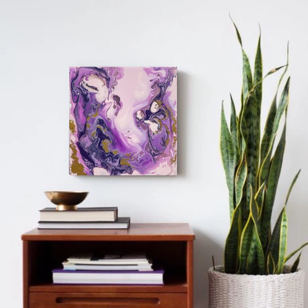 Подарунковий набір для створення картини у техніці "Рідкий акрил/Fluid art". Палітра: "Galactic Storm". 30х30(см) квадрат - Фото 4 Подарунковий набір для створення картини у техніці "Рідкий акрил/Fluid art". Палітра: "Galactic Storm". 30х30(см) квадрат - изображение 4