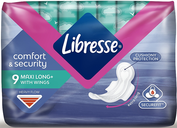 Гігієнічні прокладки, 9шт - Libresse Maxi Long Soft 9шт (791836-30390) - зображення 2