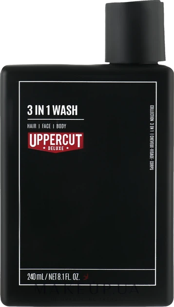 Очищувальний засіб для обличчя, тіла та волосся - Uppercut 3 in 1 Wash 240ml (1107505-138945) - зображення 3