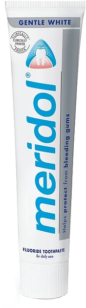 Зубна паста від кровоточивості ясен "Дбайливе відбілювання" - Meridol Toothpaste 75ml (664825-19355) - зображення 2