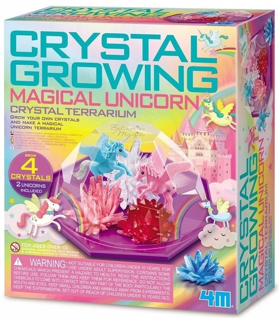 Zestaw 4M Toys Hodowla kryształów terrarium magicznego jednorożca (4893156039286) - obraz 1