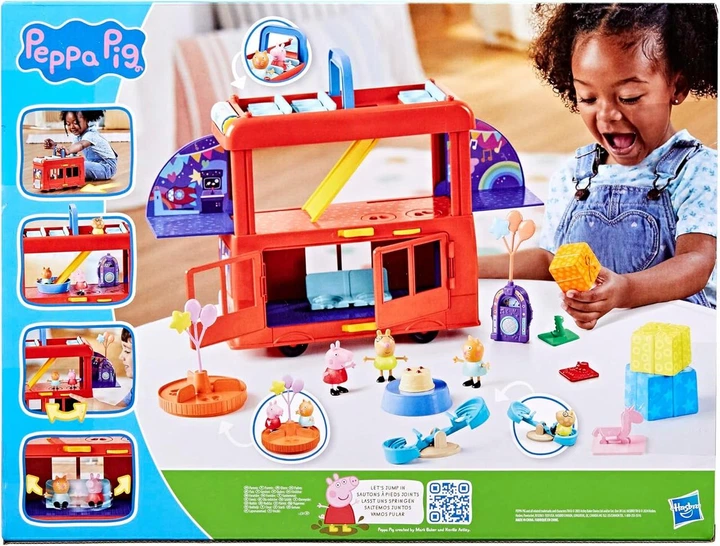 Игровой набор Праздничный автобус Свинка Пеппа Peppa Pig 2-in-1 Party Bus Playset - изображение 6