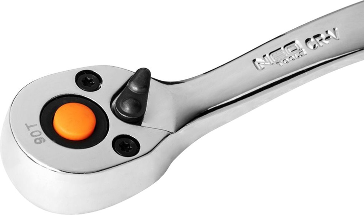 Zestaw głowic nasadowych Neo Tools grzechotka 3/8", 90 zębów, CrV 12 szt (10-020N) (5907558466157) - obraz 4
