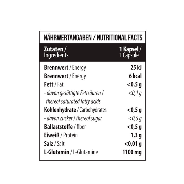 Глютамин MST L-Glutamine 1100 mg, 60 капс. - изображение 3