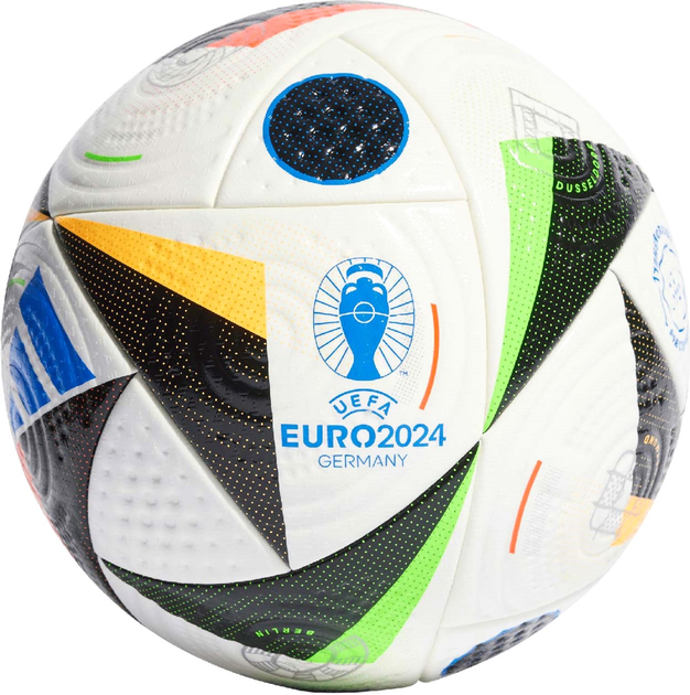 Футбольний м'яч Adidas Teamwear Euro24 Fussballliebe Pro IQ3682 розмір №5 (4066766664661) - зображення 2