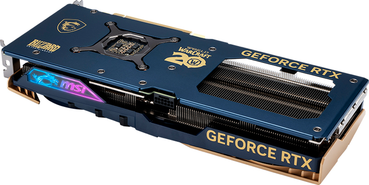 Видеокарта MSI PCI-Ex GeForce RTX 4070 Super 12G Gaming Slim World of Warcraft Edition 12GB GDDR6X (192bit) (2490/21000) (HDMI, 3 x DisplayPort) (RTX 4070 SUPER 12G GAMING SLIM World of Warcraft EDITION) - изображение 6