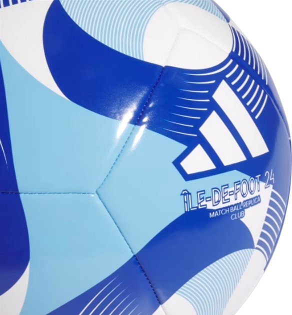 Piłka nożna Adidas Teamwear Olympic 24 Club IW6328 rozmiar №5 Niebieska (4067896825892) - obraz 3