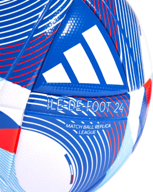 Футбольний м'яч Adidas Teamwear Olympic 24 League IW6327 розмір №4 Синій (4067896825847) - зображення 2