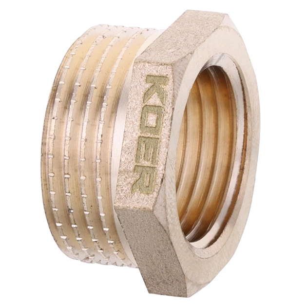 Футорка 1/2 "х3 / 4" Koer KF.F0608.WN без нікелю (KR2985) - зображення 2