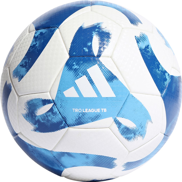 Футбольний м'яч Adidas Teamwear Tiro League Thermally Bonded HT2429 розмір №4 White and blue (4065432826051) - зображення 1