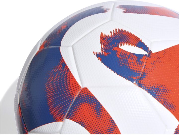 Футбольний м'яч Adidas Teamwear Tiro League TSBE HT2422 розмір №5 Біло-синьо-червоний (4065432803465) - зображення 4