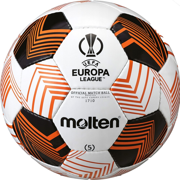 Piłka nożna Molten UEFA Europa League 23/24 F5U1710-34 rozmiar №5 Kolorowa (4570031010768) - obraz 1